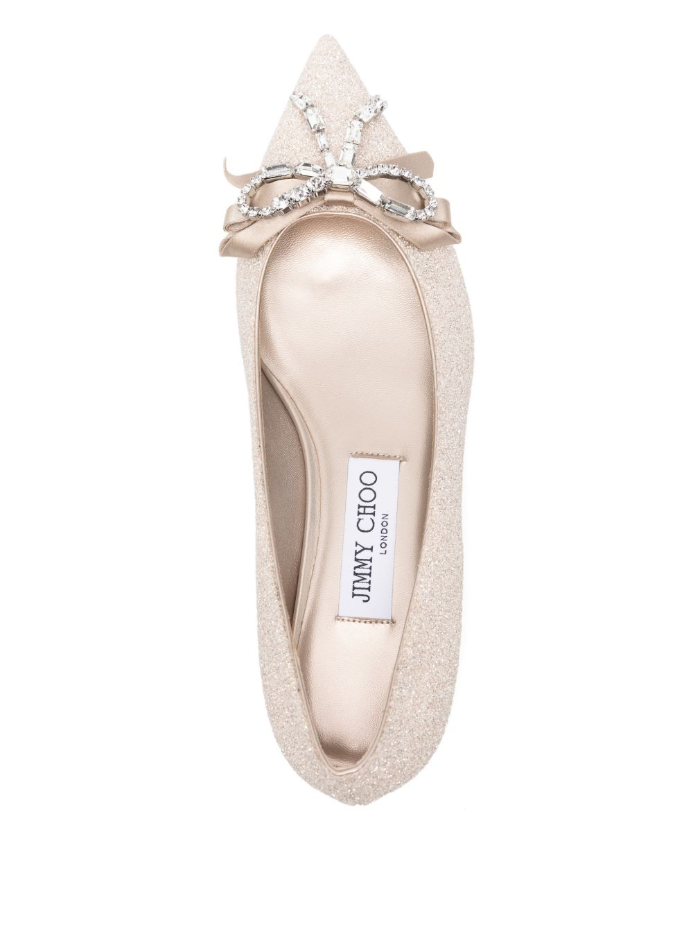 [Jimmy Choo] Flat shoes SS26 AURIAFLATHGQLIGHTSOFTGOLD/CRYSTAL
