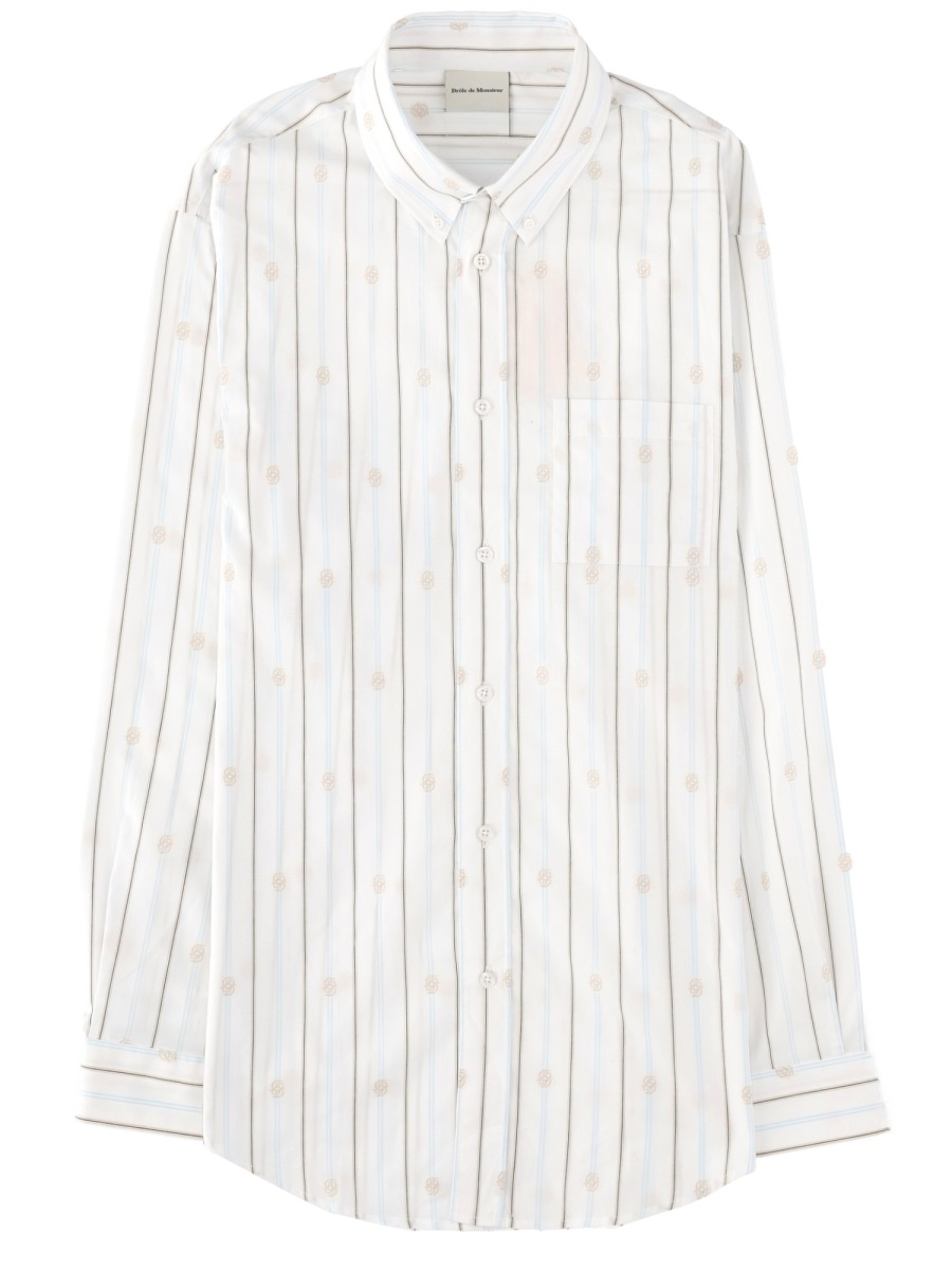 [DROLE DE MONSIEUR] Shirts Long Sleeve SS26 SH240_CO185OFFWHITE
