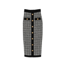 [Balmain] Midi skirt SS26 GF1LD024KJ48EER