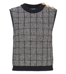 [Balmain] T-shirts Sleeveless SS26 GF1AG850KJ48EER