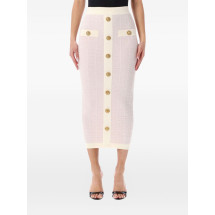 [Balmain] Midi skirt SS26 GF1LD024KJ48OIB