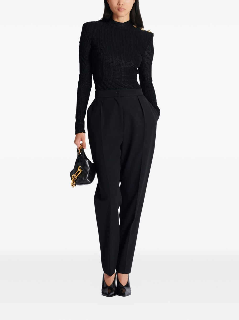 [Balmain] Knitwear SS26 GF1AR962JL420PA