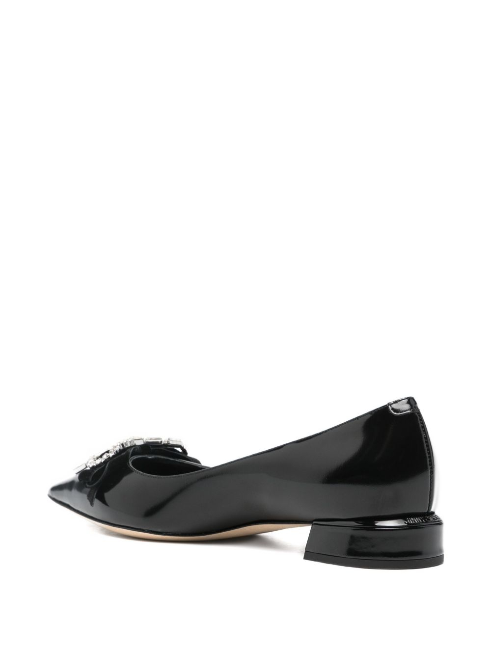 [Jimmy Choo] Flat shoes SS26 AURIAFLATBSVBLACK/CRYSTAL