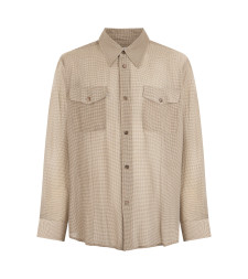 [Our Legacy] Shirts Long Sleeve SS26 M2262PHG_HAZELGRIDCLOUDCOTTONSILK