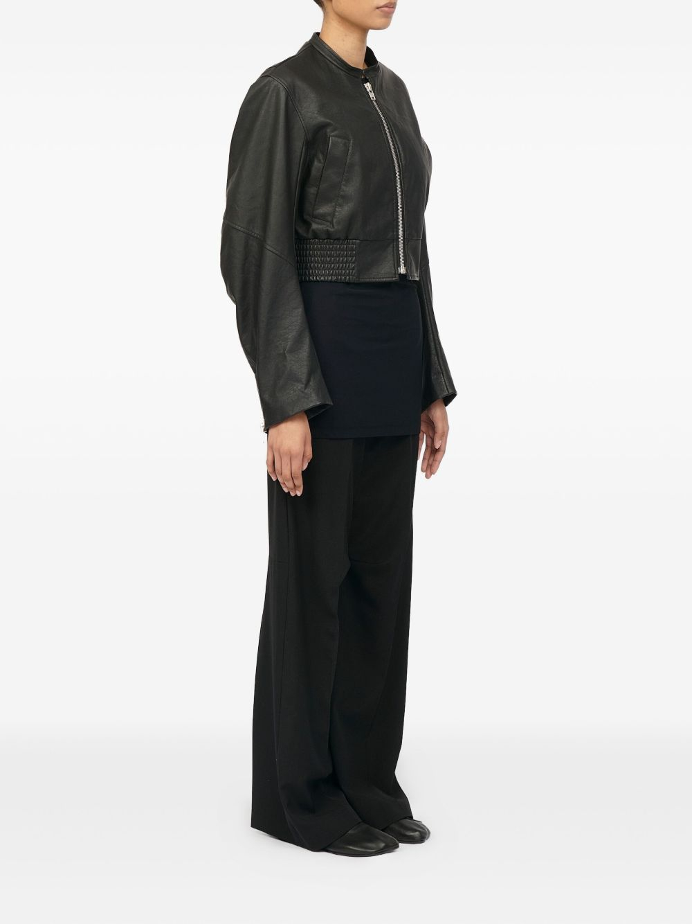 [MM6 Maison Margiela] Leather Jacket SS26 S52AM0343M35740900