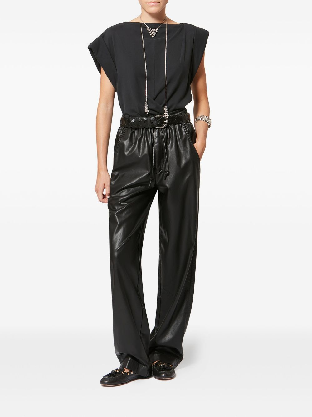[Marant Etoile] Trousers SS26 PA0629FA-D1B03E01BK