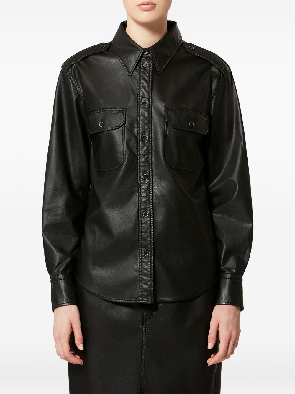 [Marant Etoile] Shirts Long Sleeve SS26 CH0279FA-D1B03E01BK