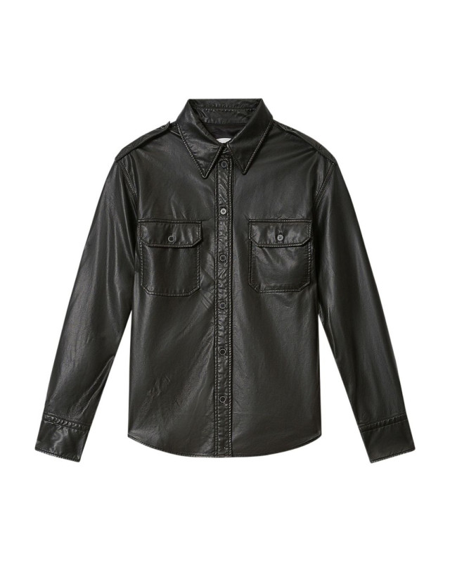 [Marant Etoile] Shirts Long Sleeve SS26 CH0279FA-D1B03E01BK