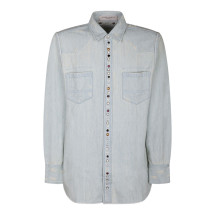 [Golden Goose] Shirts Long Sleeve CO GMP00487P00063650100-BLUE