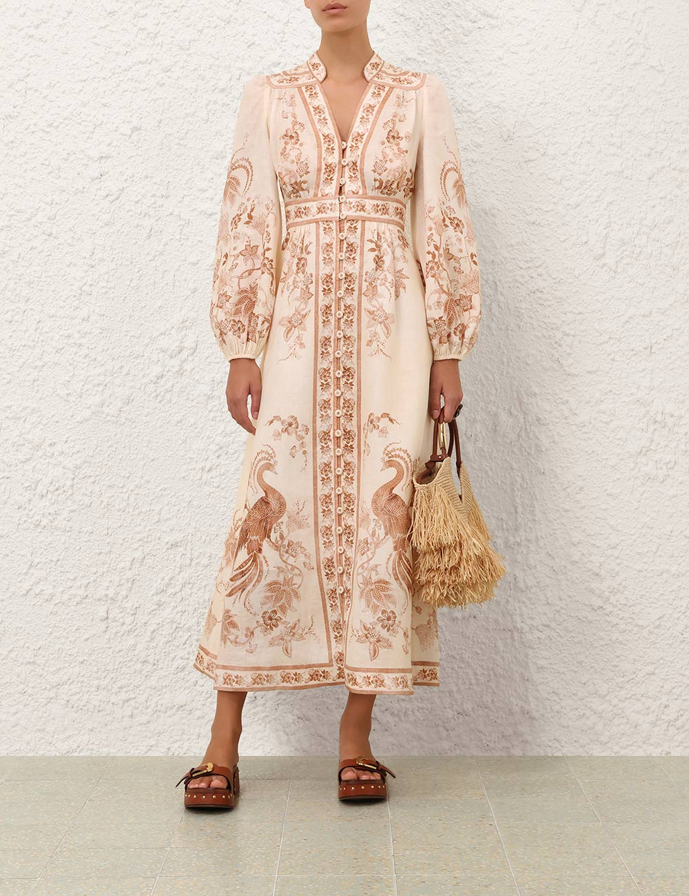 [Zimmermann] Long sleeve dress FW26 3501DSS262CRTFL