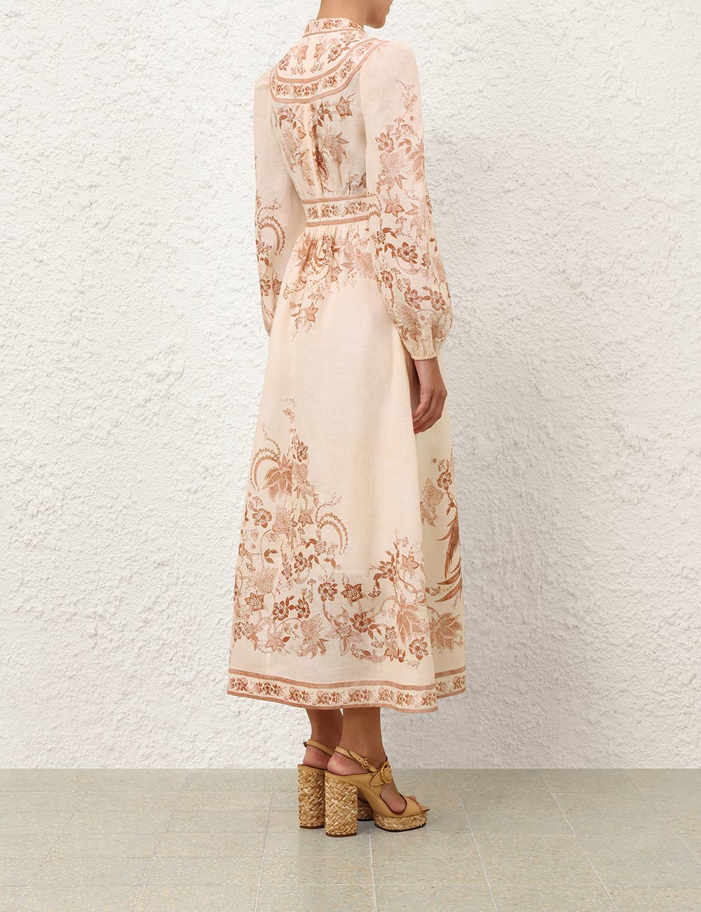 [Zimmermann] Long sleeve dress FW26 3501DSS262CRTFL