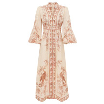[Zimmermann] Long sleeve dress FW26 3501DSS262CRTFL