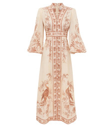 [Zimmermann] Long sleeve dress FW26 3501DSS262CRTFL