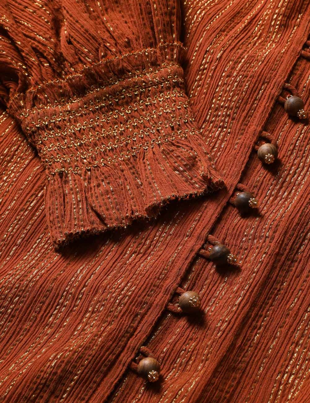 [Zimmermann] Blouse FW26 9005TSS261TAN