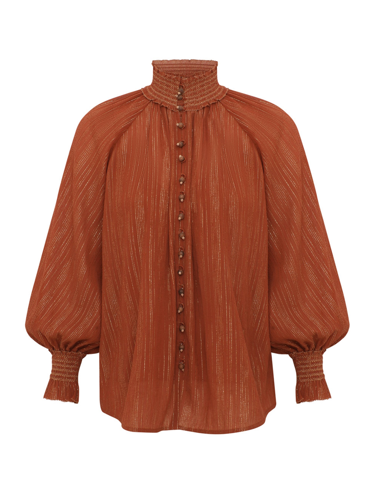 [Zimmermann] Blouse FW26 9005TSS261TAN