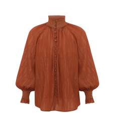 [Zimmermann] Blouse FW26 9005TSS261TAN