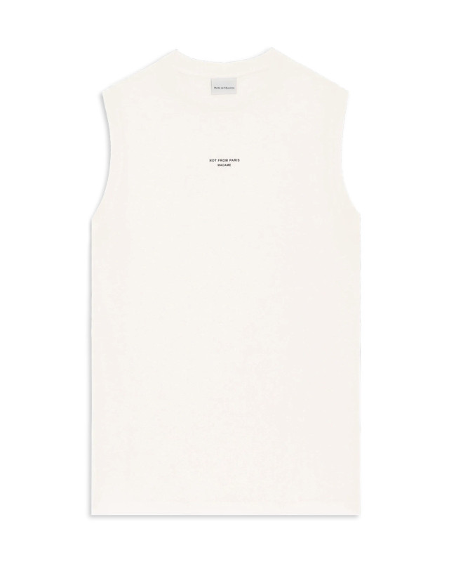 [DROLE DE MONSIEUR] T-shirts Sleeveless FW26 PERMTS338CO311OW