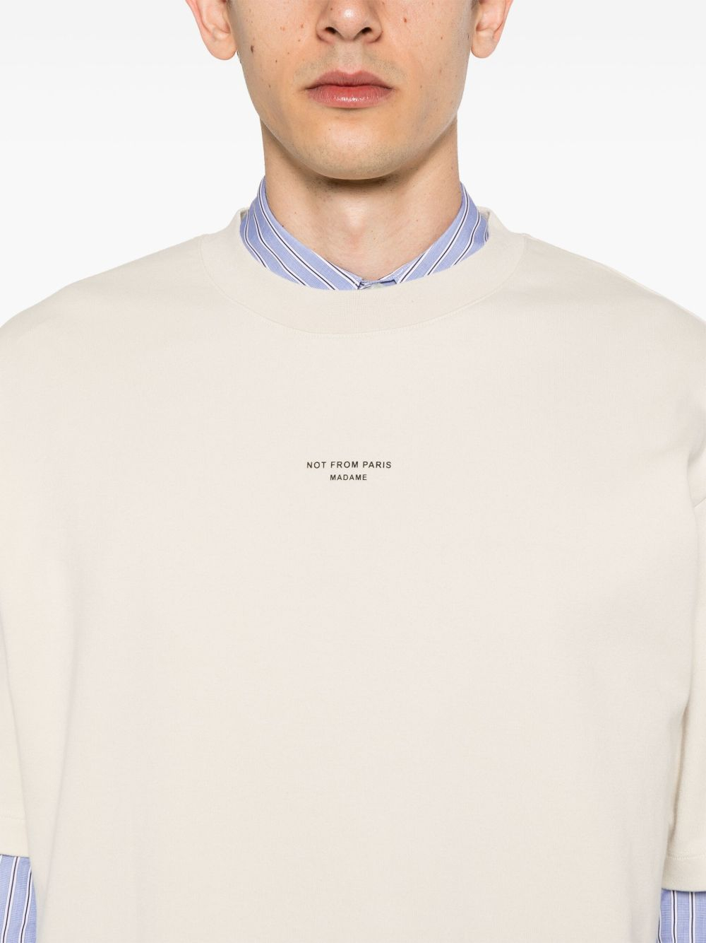 [DROLE DE MONSIEUR] T-shirts Short Sleeve FW26 PERMTS202CO002MT