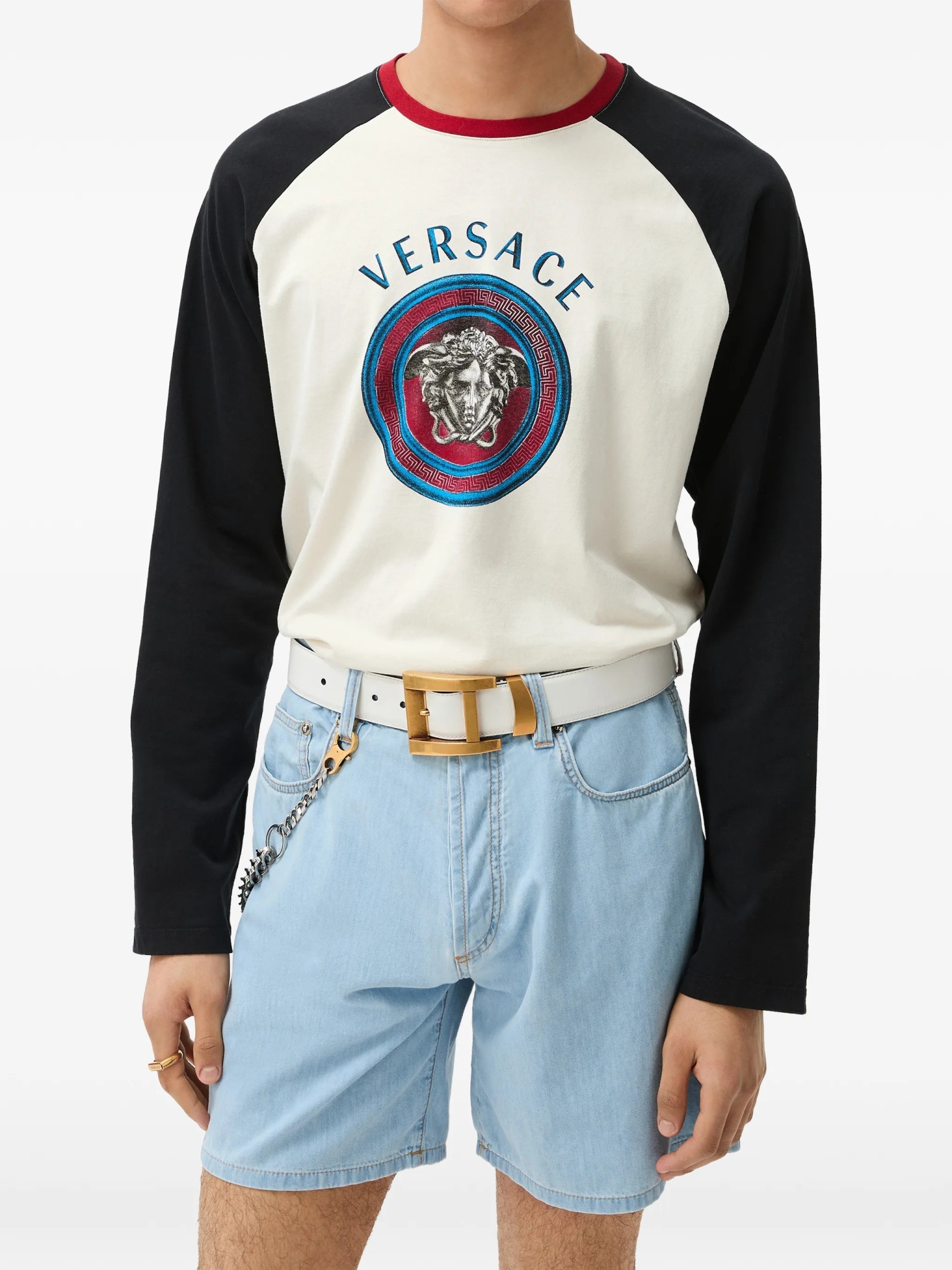 [Versace] T-shirts Long Sleeve FW26 10255961A185022W0K0
