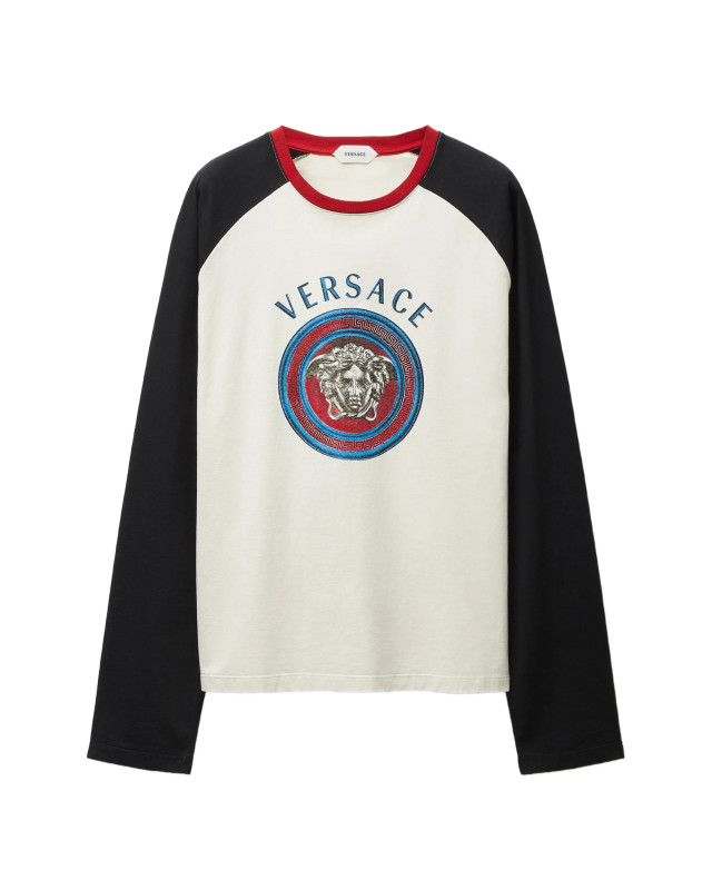 [Versace] T-shirts Long Sleeve FW26 10255961A185022W0K0