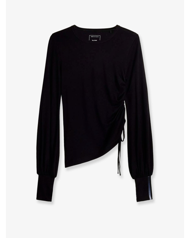 [adidas Y-3] T-shirts Long Sleeve FW26 KS1425BLACK