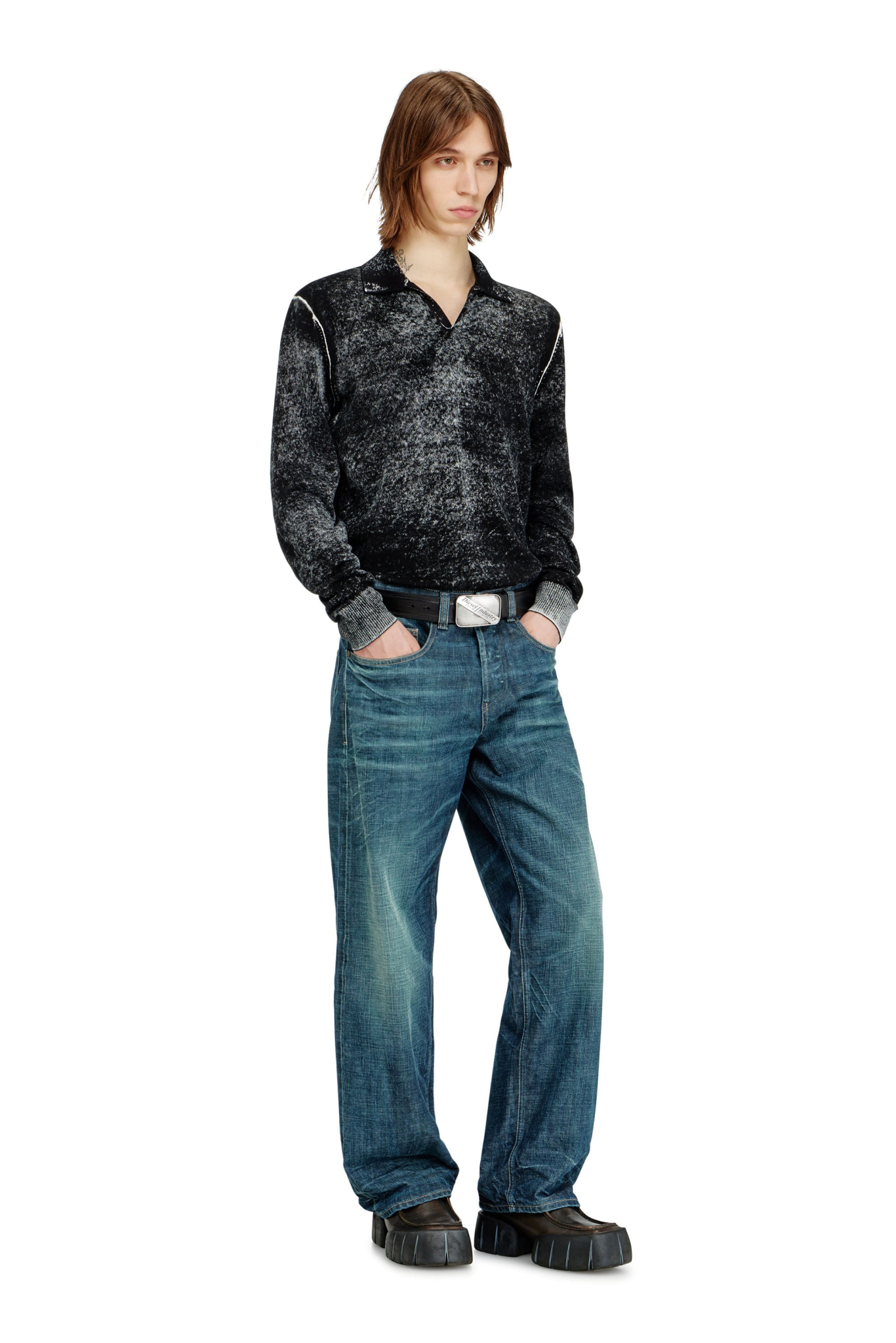 [Diesel] T-shirts Long Sleeve FW26 A217500BKCB9XX