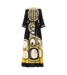 [La Double J] Long sleeve dress FW26 DRE0574SIL026SAC02BL01-BL01