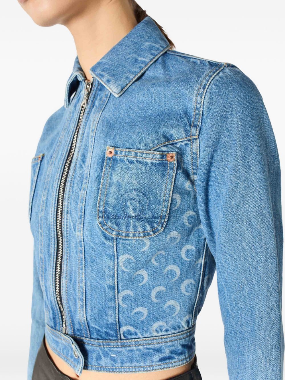 [MARINE SERRE] Denim Jacket SS26 WJA076ACDEN0002BL05
