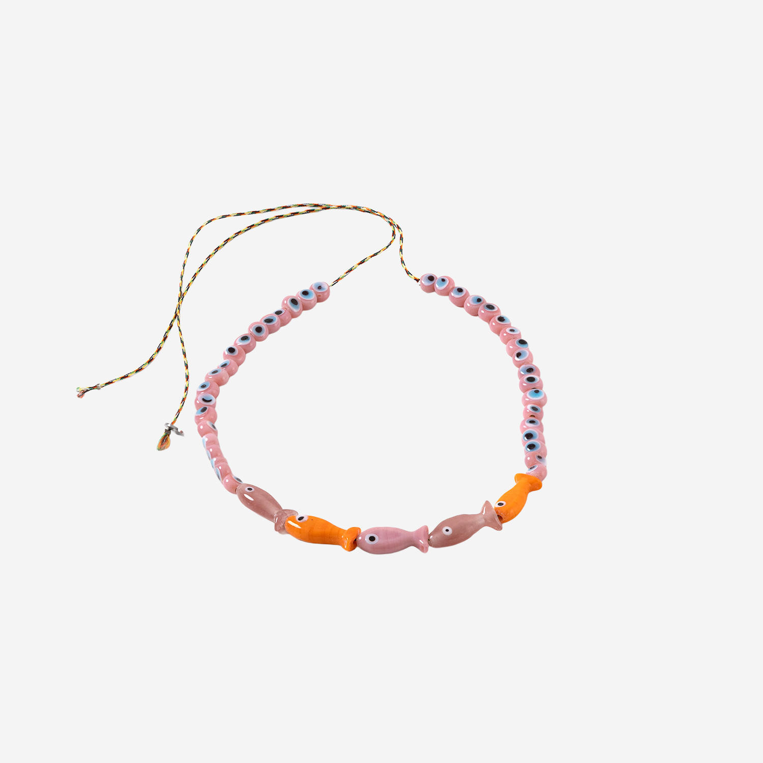 [SORBET ISLAND] Bracelet SS26 FISHGLASSBEADYELLOWPINK