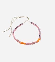 [SORBET ISLAND] Bracelet SS26 FISHGLASSBEADYELLOWPINK
