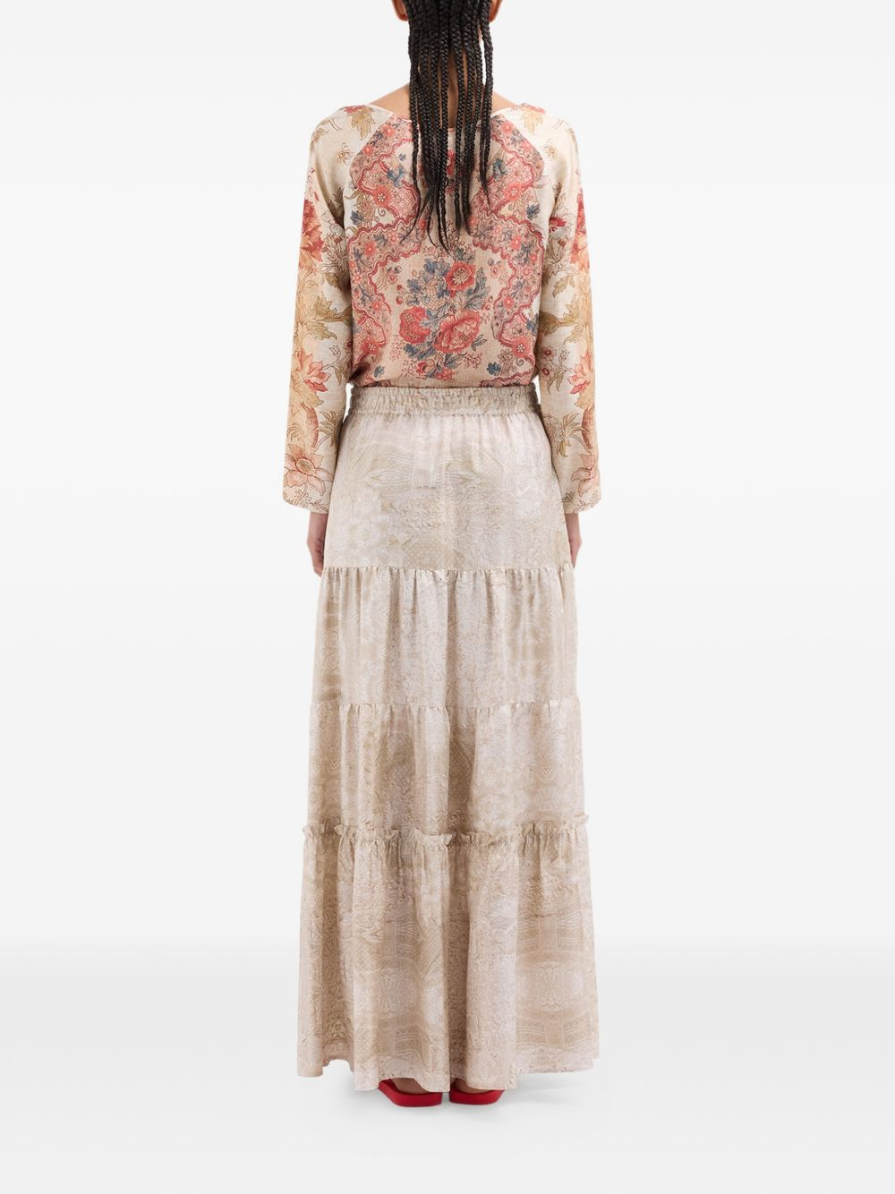 [Pierre Louis Mascia] Midi skirt SS26 ALOE/S-GO12166147079/101