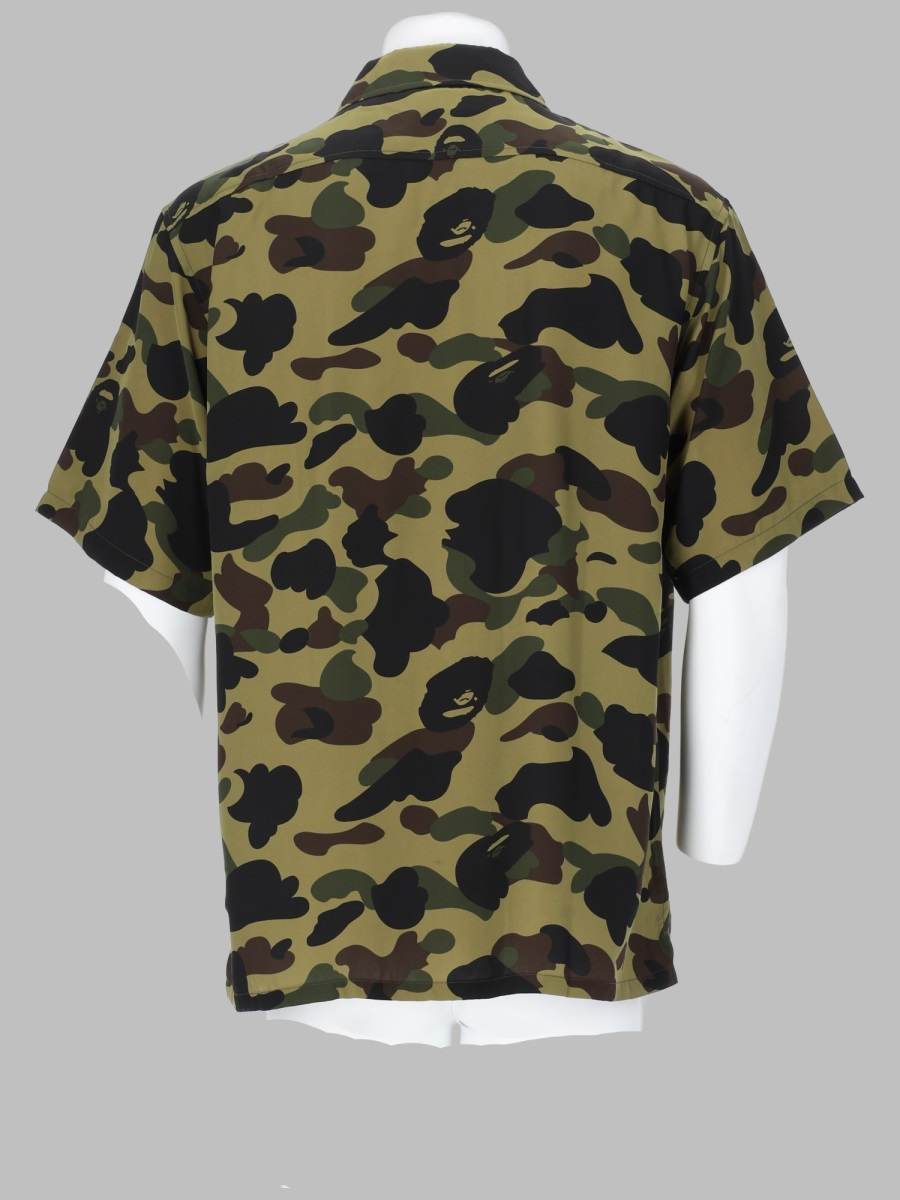 [A BATHING APE] Shirts Short Sleeve SS26 001SRM301007M_GREEN