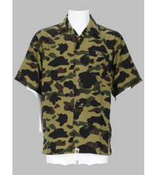 [A BATHING APE] Shirts Short Sleeve SS26 001SRM301007M_GREEN