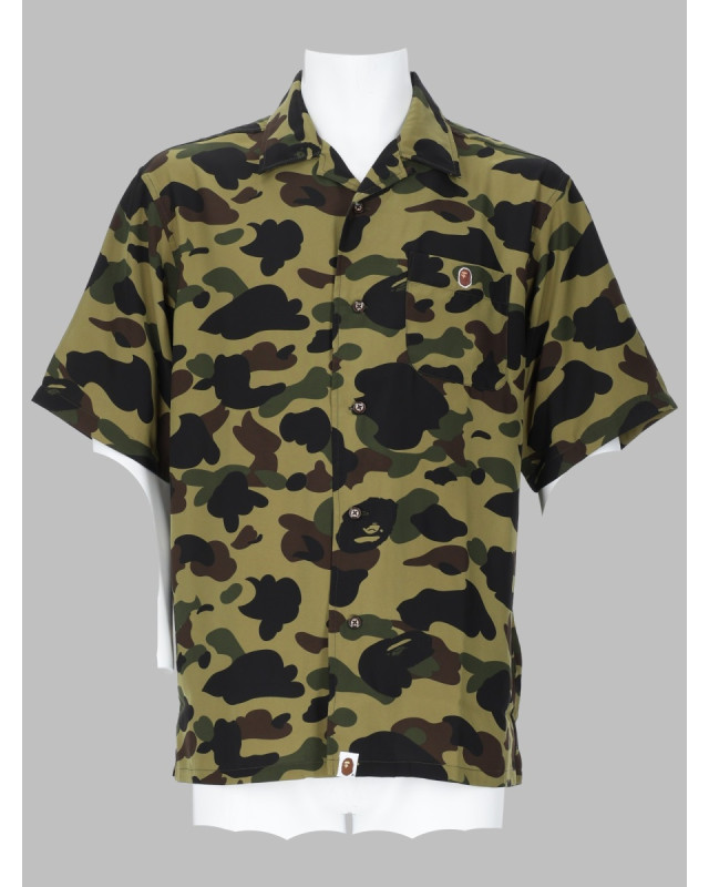 [A BATHING APE] Shirts Short Sleeve SS26 001SRM301007M_GREEN