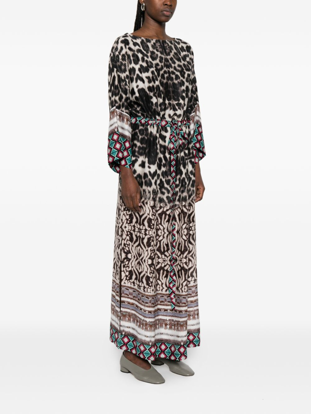 [Pierre Louis Mascia] Long sleeve dress SS26 TETRIS/SV-AB12178101518103