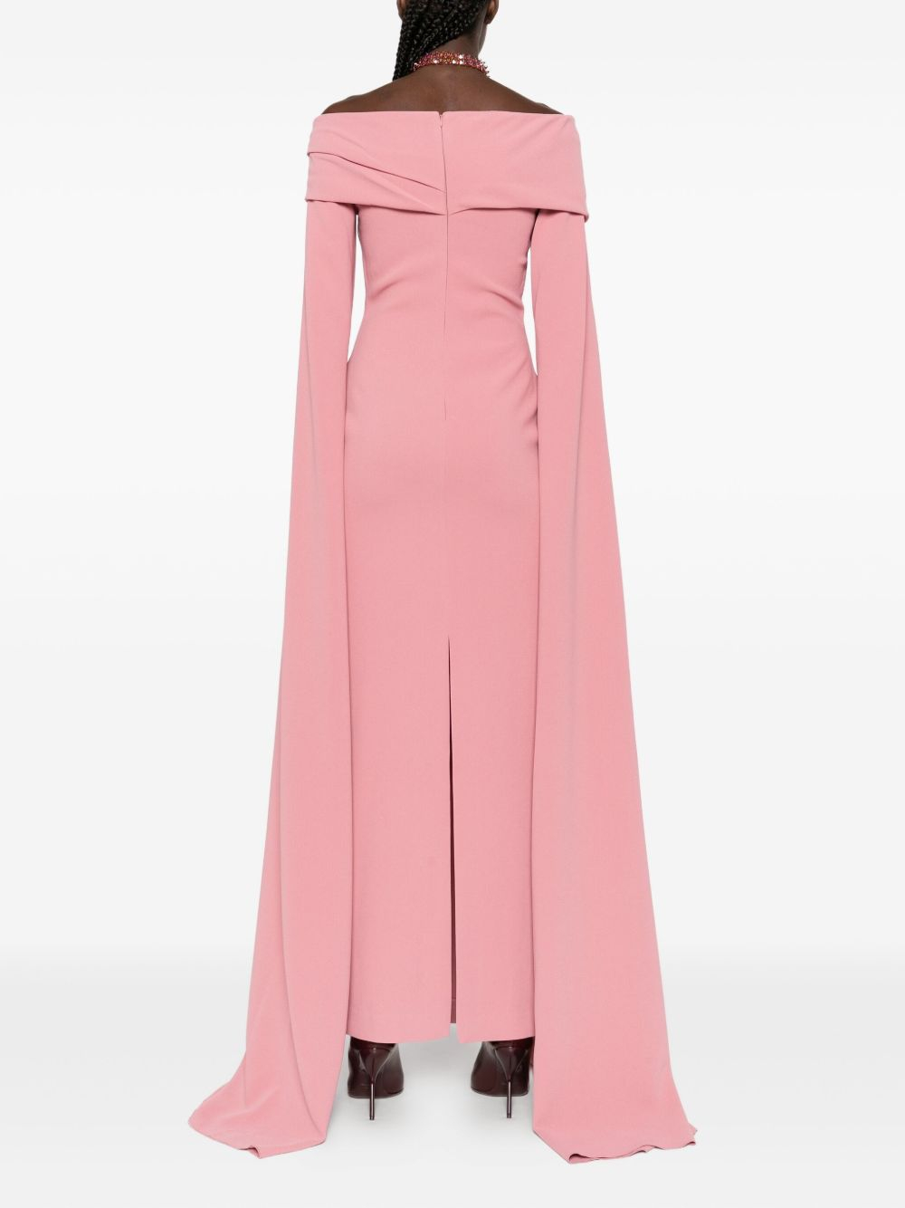 [Solace London] Long sleeve dress FW25 OS45033PEONYPINK