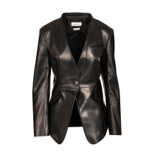 [McQueen] Leather Jacket FW25 840138Q5AML1000