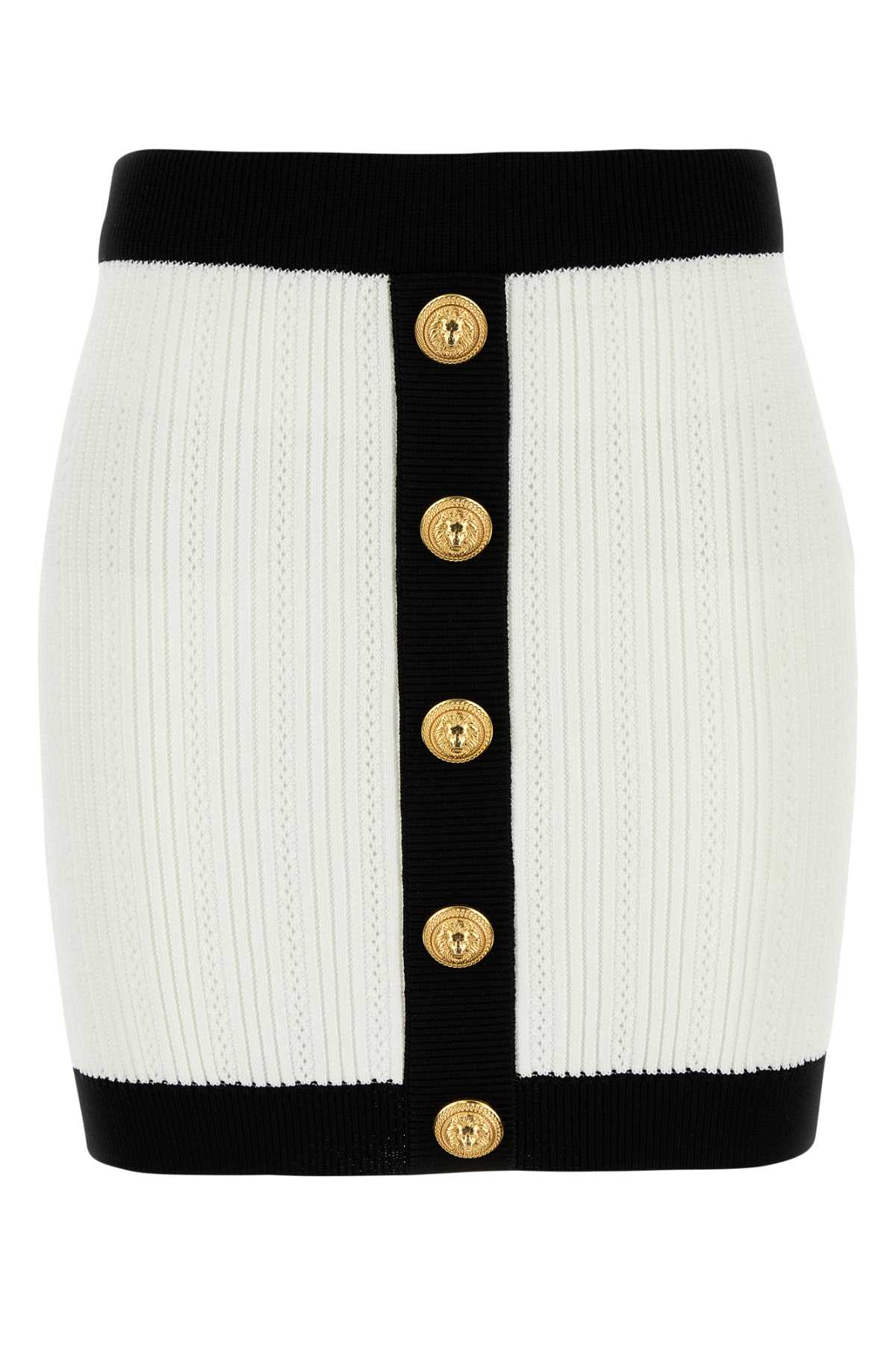 [Balmain] Mini skirt FW25 FF1LB039KI64 GAB