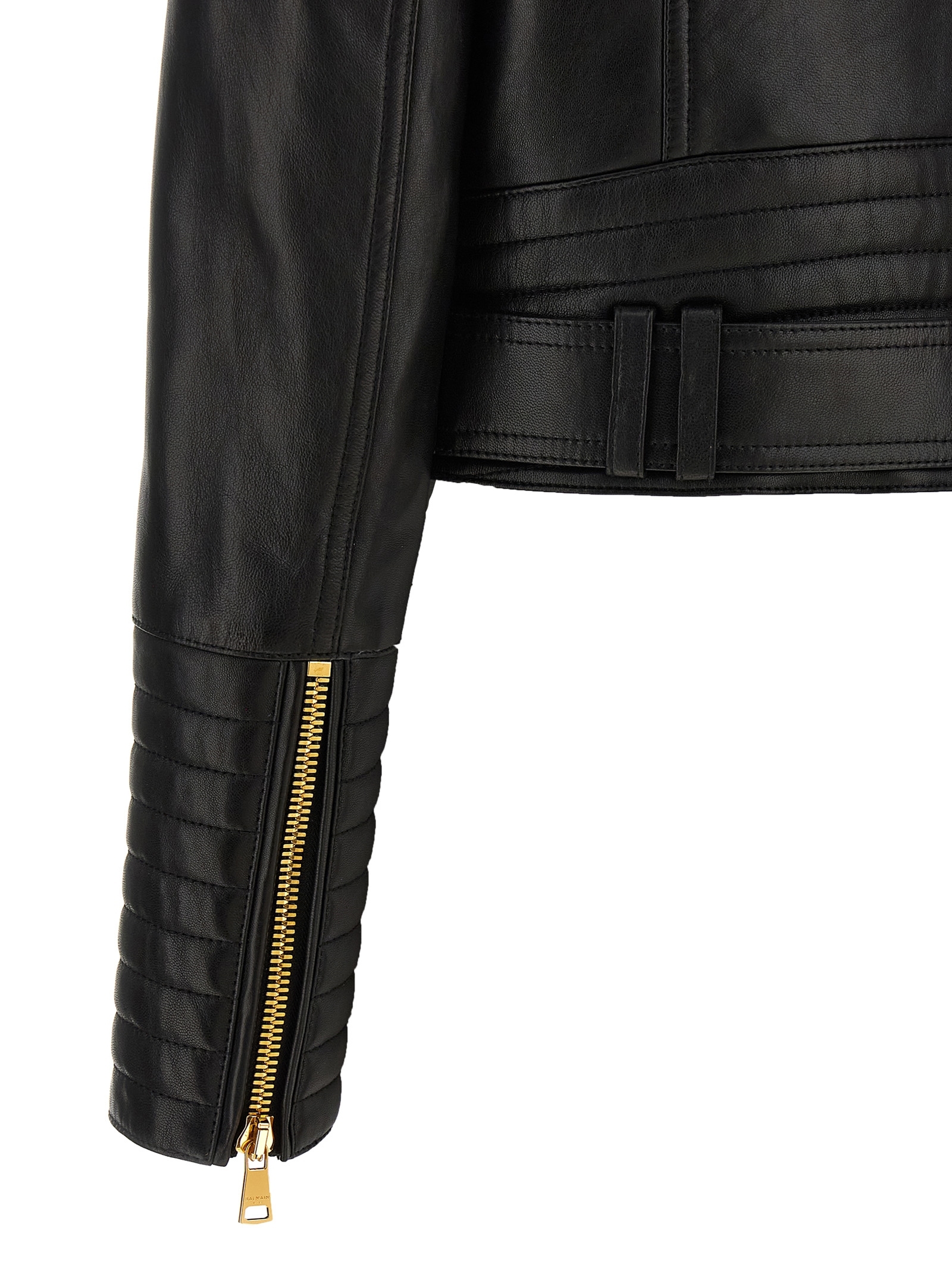 [Balmain] Leather Jacket FW25 FF1TD207LC620PA