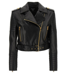 [Balmain] Leather Jacket FW25 FF1TD207LC620PA