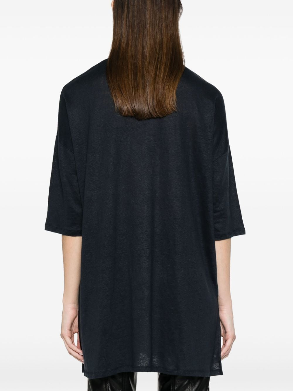 [Majestic] Long sleeve dress SS24 M011FTQ007TUNIQUE003