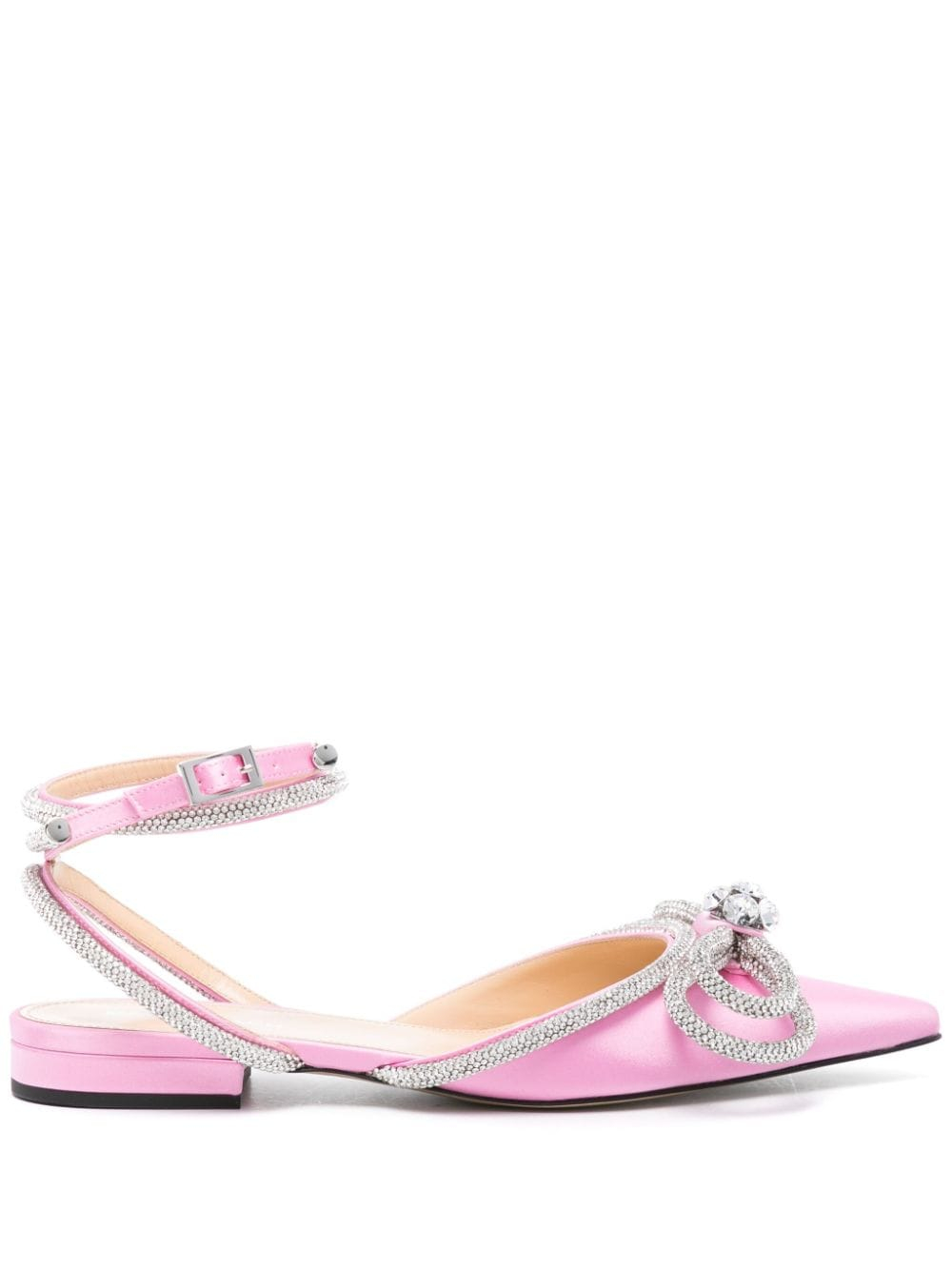 [MACH MACH] Flat shoes SS24 R24-S0017-CRP-922SATINPINK