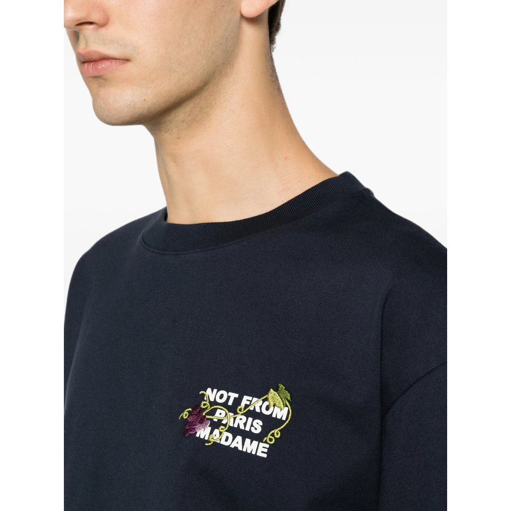 [DROLE DE MONSIEUR] T-shirts Short Sleeve FW26 L-TS327 CO248 NAVY