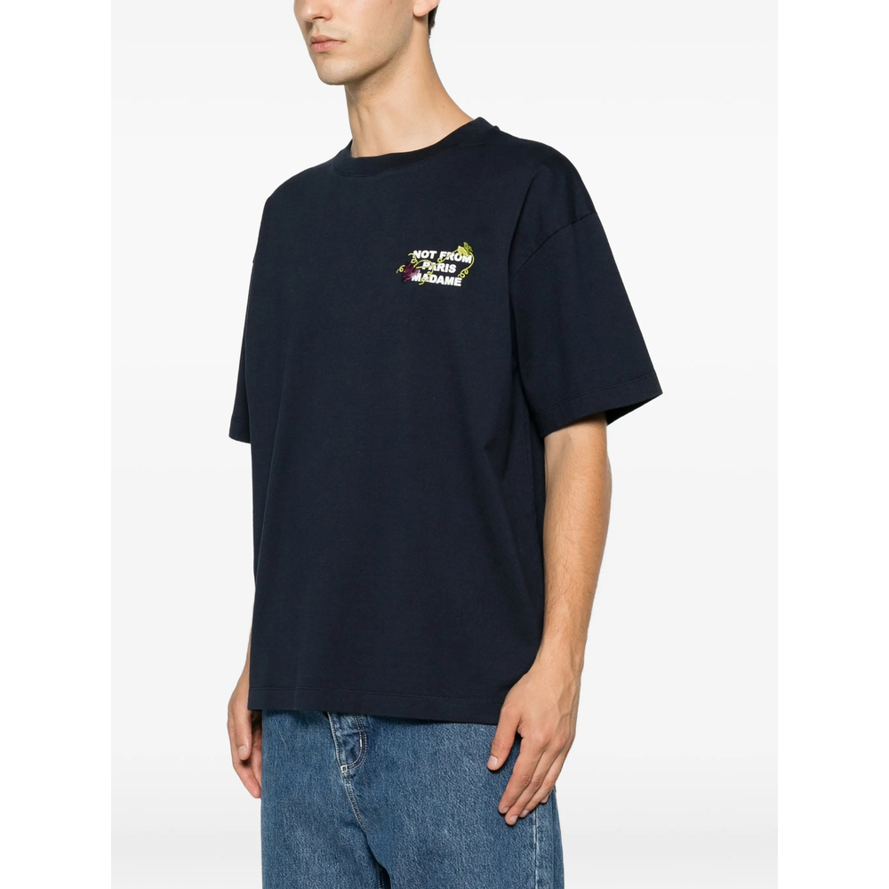 [DROLE DE MONSIEUR] T-shirts Short Sleeve FW26 L-TS327 CO248 NAVY