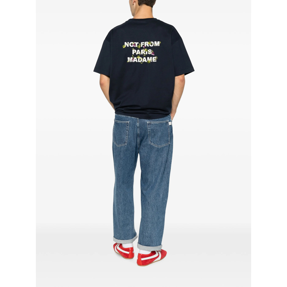 [DROLE DE MONSIEUR] T-shirts Short Sleeve FW26 L-TS327 CO248 NAVY