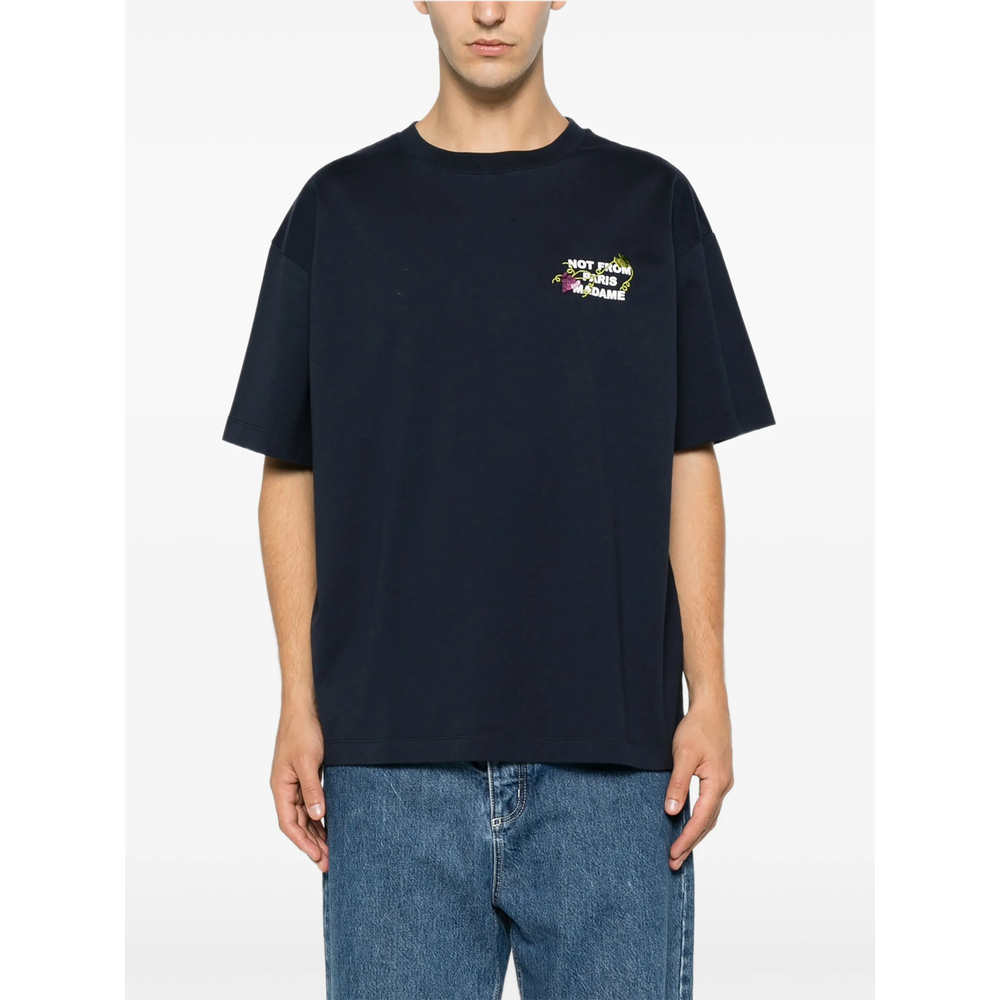 [DROLE DE MONSIEUR] T-shirts Short Sleeve FW26 L-TS327 CO248 NAVY