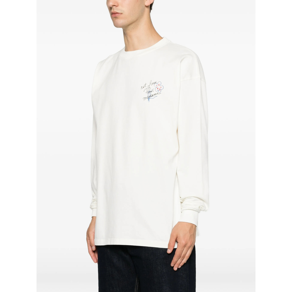 [DROLE DE MONSIEUR] T-shirts Long Sleeve FW26 L-TS340 CO248 OFFWH