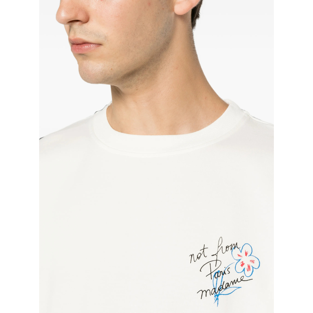[DROLE DE MONSIEUR] T-shirts Long Sleeve FW26 L-TS340 CO248 OFFWH