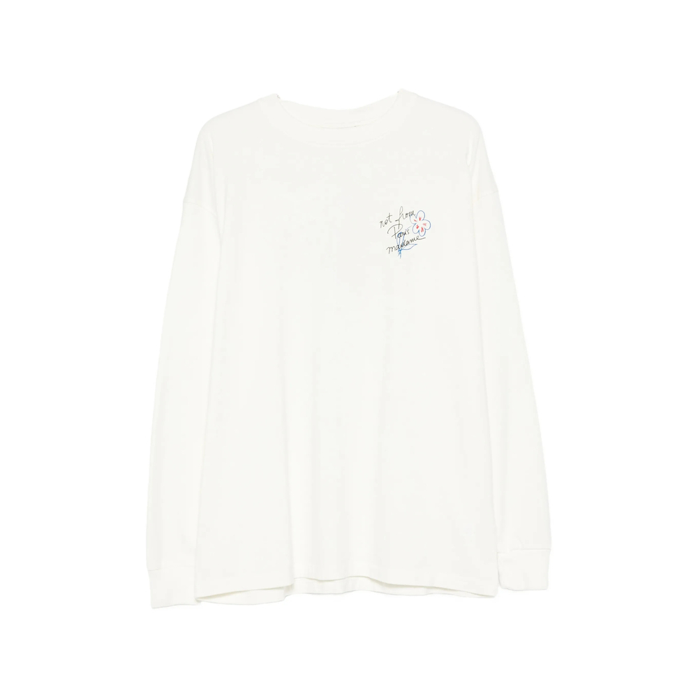 [DROLE DE MONSIEUR] T-shirts Long Sleeve FW26 L-TS340 CO248 OFFWH