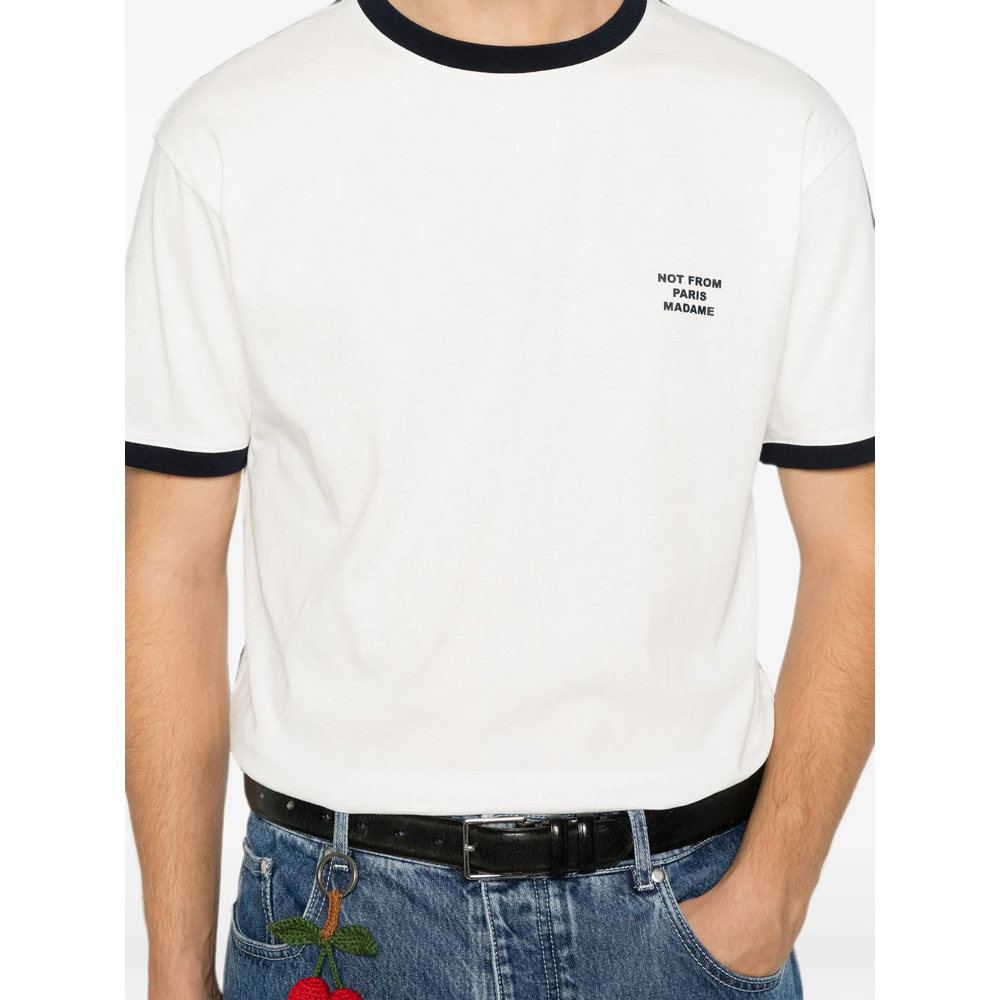 [DROLE DE MONSIEUR] T-shirts Short Sleeve FW26 PERM-TS339 CO311 OFFWH